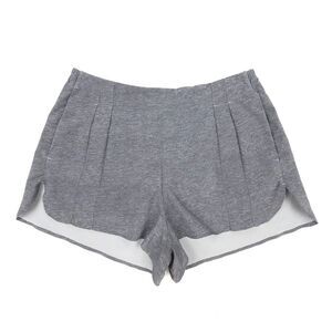 LULULEMON &go Endeavor Pleated Short Heathered Texture Grey Deep Coal Womens 6